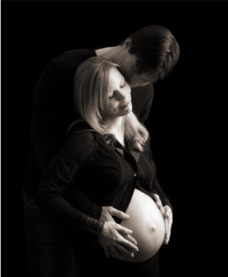 Pregnant woman with husband