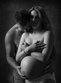 Pregnant woman with husband 