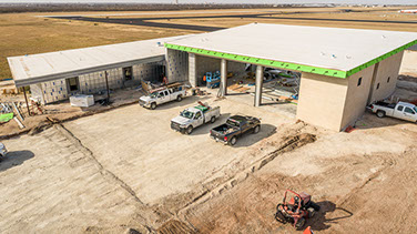 Drone Video of Abilene Regional Airport Fire Station Construction