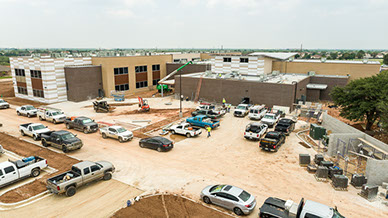 Drone Video of Dyess Elementary Construction