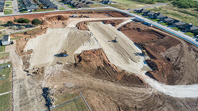 Drone Video of Dyess Elementary Construction