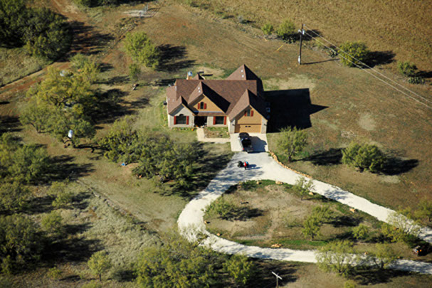 Aerial photo of private home