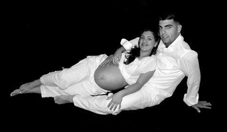Pregnant woman with husband