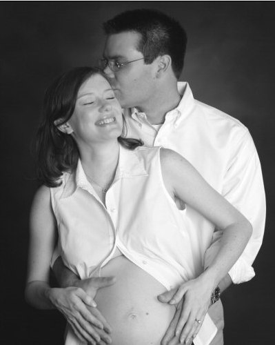 Pregnant woman with husband 