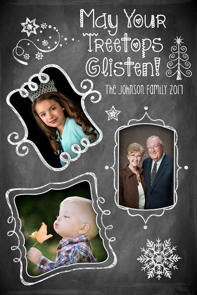 chalkboard doodles 4x6 sample