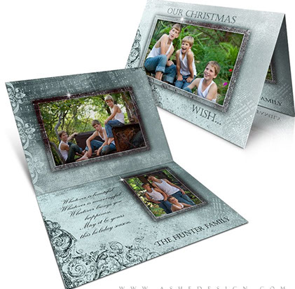 folded christmas card