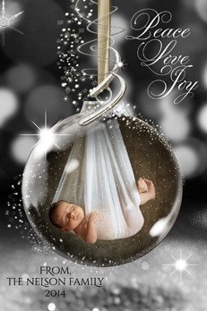 star dust glass ornament